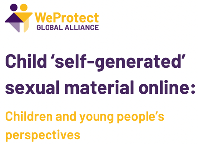 Children’s perspectives on ‘self-generated’ sexual material – New Research