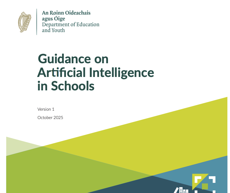 Cover of Guidance on Artificial Intelligence in Schools Document