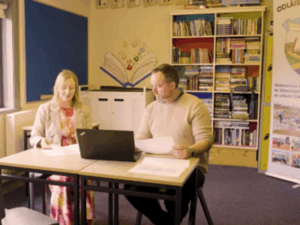 Teachers in staff room
