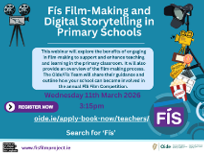 Seimineár Gréasáin maidir le FÍS agus Scannánaíocht sa Seomra Ranga Bunscoile