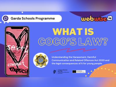 Coco’s Law: New Garda Schools Programme Lesson – Information Session for Teachers